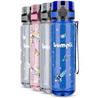 Los mejores  - bumpli® Botella infantil con diseño espacial – antigoteo y adecuado para ácido carbónico- sin BPA – Botella de agua para…